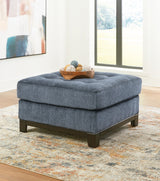 Maxon Place Chair and Ottoman in Navy from Ashley - Luna Furniture