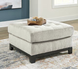 Maxon Place Chair and Ottoman in Stone from Ashley - Luna Furniture