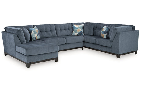 Maxon Place Navy 3-Piece Sectional with Chaise from Ashley - Luna Furniture