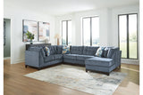 Maxon Place Navy 3-Piece Sectional with Chaise from Ashley - Luna Furniture