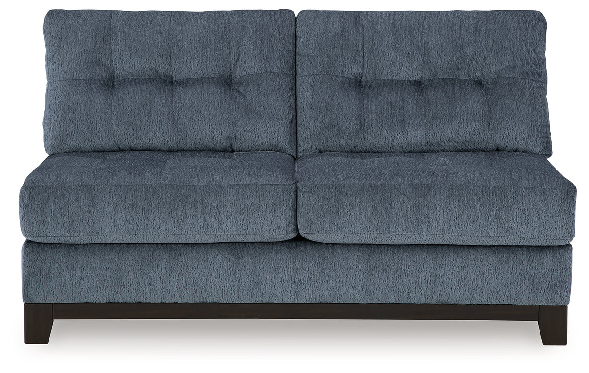 Maxon Place Navy Armless Loveseat from Ashley - Luna Furniture