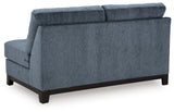 Maxon Place Navy Armless Loveseat from Ashley - Luna Furniture