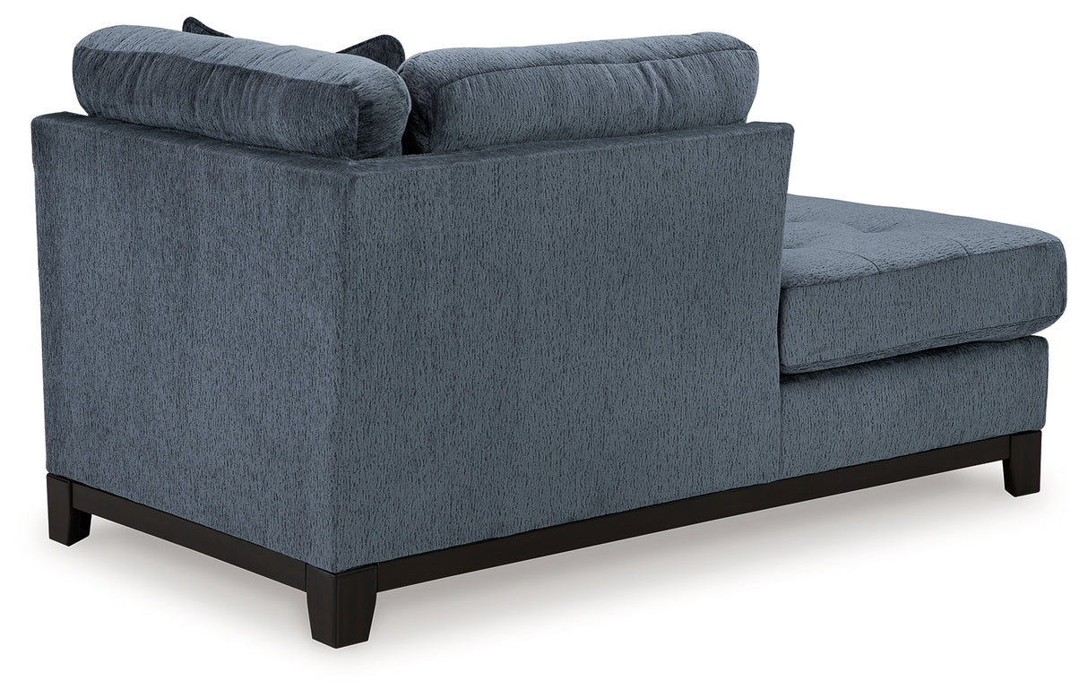 Maxon Place Navy Left-Arm Facing Corner Chaise from Ashley - Luna Furniture