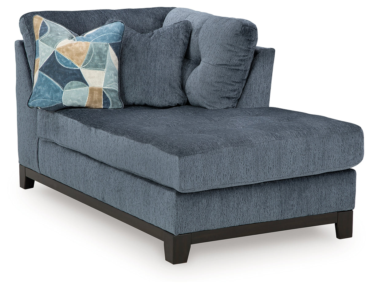 Maxon Place Navy Right-Arm Facing Corner Chaise from Ashley - Luna Furniture