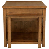 Mayfair Dark Oak 3-Piece Kitchen Island with Extension Table from Coaster - Luna Furniture