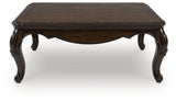 Maylee Dark Brown Coffee Table from Ashley - Luna Furniture