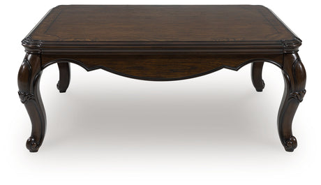 Maylee Dark Brown Coffee Table from Ashley - Luna Furniture