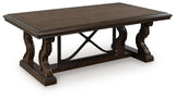 Maylee Dark Brown Coffee Table from Ashley - Luna Furniture