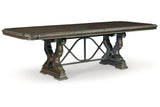 Maylee Dark Brown Dining Extension Table from Ashley - Luna Furniture