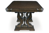 Maylee Dark Brown Dining Extension Table from Ashley - Luna Furniture