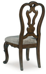 Maylee Dark Brown Dining Table and 4 Chairs from Ashley Furniture - Luna Furniture