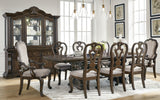 Maylee Dark Brown Dining Table and 8 Chairs from Ashley - Luna Furniture