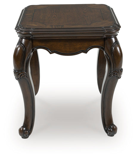 Maylee Dark Brown End Table from Ashley - Luna Furniture