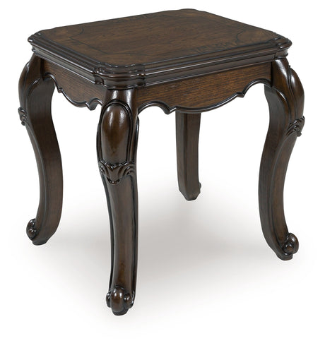Maylee Dark Brown End Table from Ashley - Luna Furniture