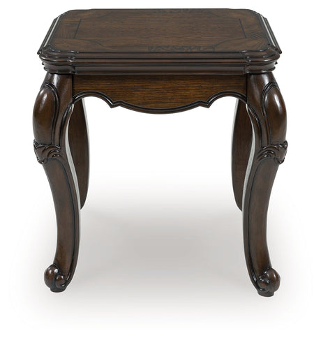 Maylee Dark Brown End Table from Ashley - Luna Furniture