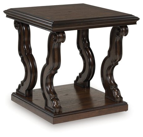 Maylee Dark Brown End Table from Ashley - Luna Furniture