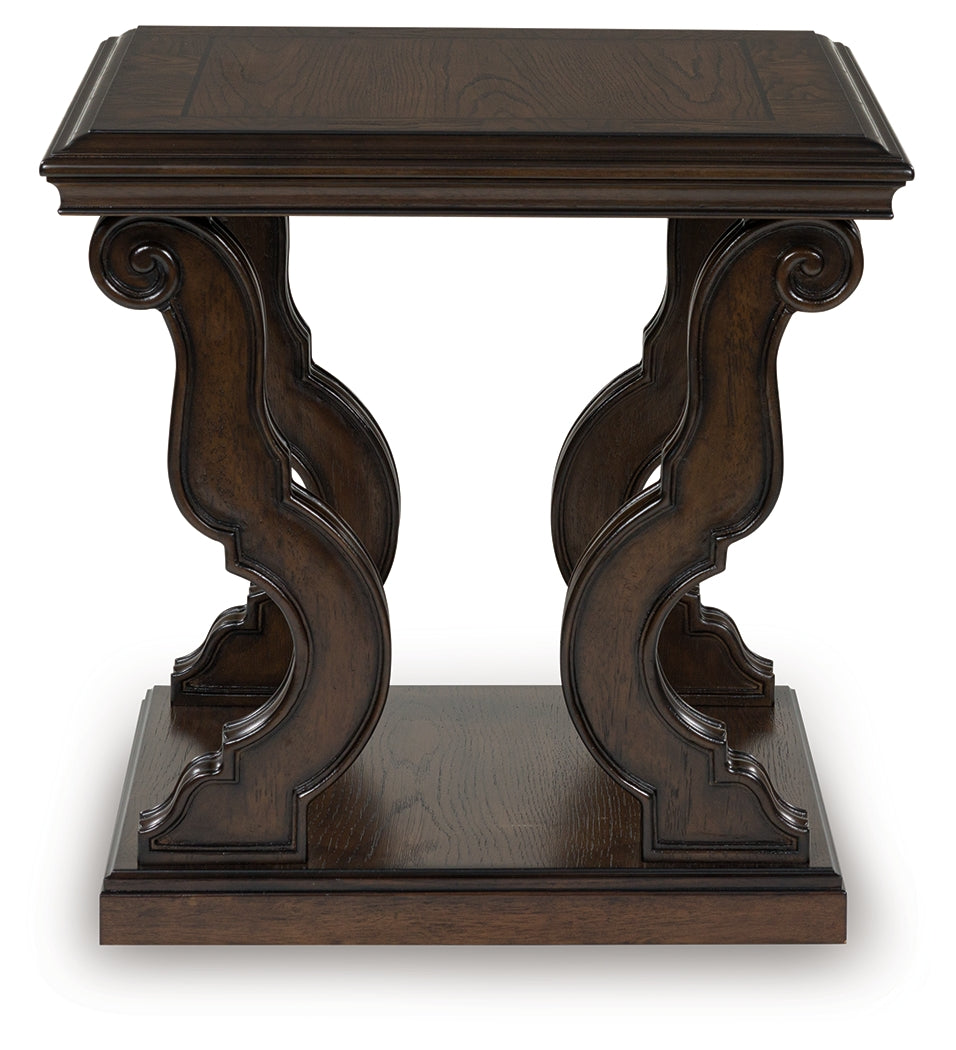 Maylee Dark Brown End Table from Ashley - Luna Furniture
