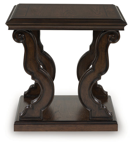Maylee Dark Brown End Table from Ashley - Luna Furniture