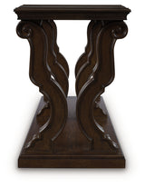 Maylee Dark Brown Sofa Table from Ashley - Luna Furniture