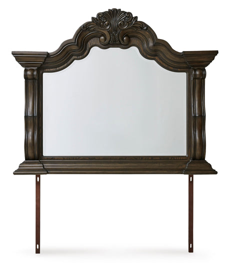 Maylee Dark Brown Upholstered Panel Bedroom Set from Ashley - Luna Furniture