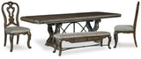 Maylee Dining Table, 2 Chairs and Bench from Ashley Furniture - Luna Furniture