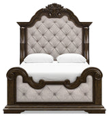 Maylee Queen Upholstered Bed, Dresser, Chest and Nightstand from Ashley - Luna Furniture