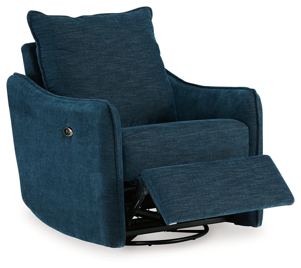 McBurg Navy Swivel Power Recliner from Ashley - Luna Furniture