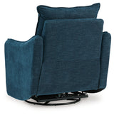 McBurg Navy Swivel Power Recliner from Ashley - Luna Furniture