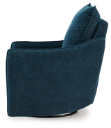McBurg Navy Swivel Power Recliner from Ashley - Luna Furniture
