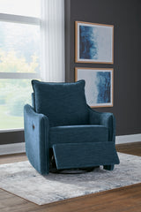 McBurg Navy Swivel Power Recliner from Ashley - Luna Furniture