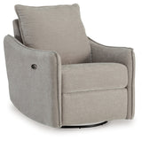 McBurg Taupe Swivel Power Recliner from Ashley - Luna Furniture
