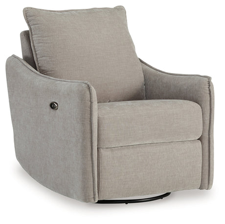 McBurg Taupe Swivel Power Recliner from Ashley - Luna Furniture