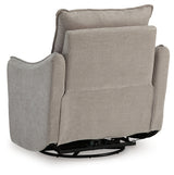 McBurg Taupe Swivel Power Recliner from Ashley - Luna Furniture