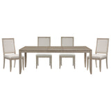 McKewen Gray 5-Piece 86" Extendable Dining Set from Homelegance - Luna Furniture