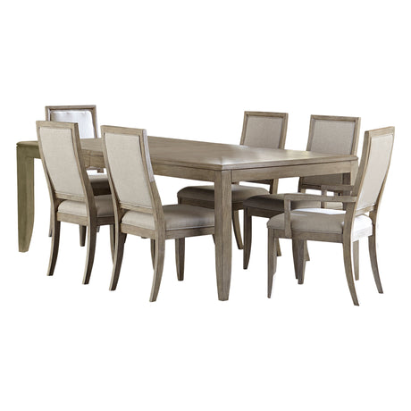 McKewen Gray 7-Piece 86" Extendable Dining Set from Homelegance - Luna Furniture