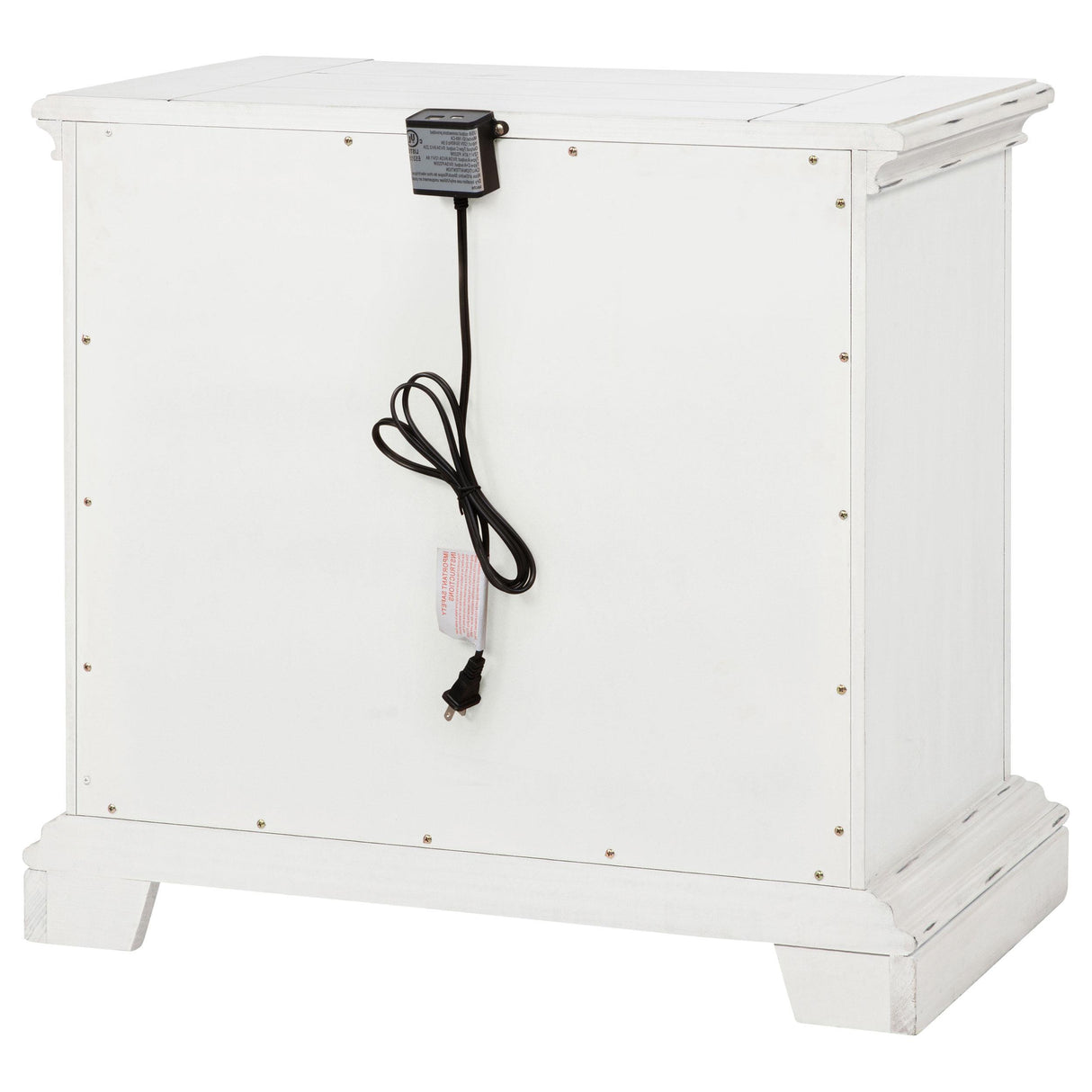 McKinney Vintage White 2-Drawer Nightstand with Dual USB from Coaster - Luna Furniture