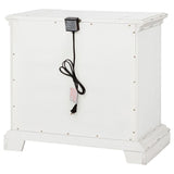 McKinney Vintage White 2-Drawer Nightstand with Dual USB from Coaster - Luna Furniture