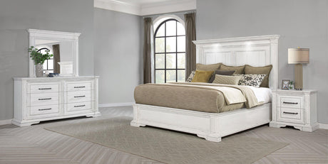 McKinney Vintage White 4-Piece California King Bedroom Set from Coaster - Luna Furniture