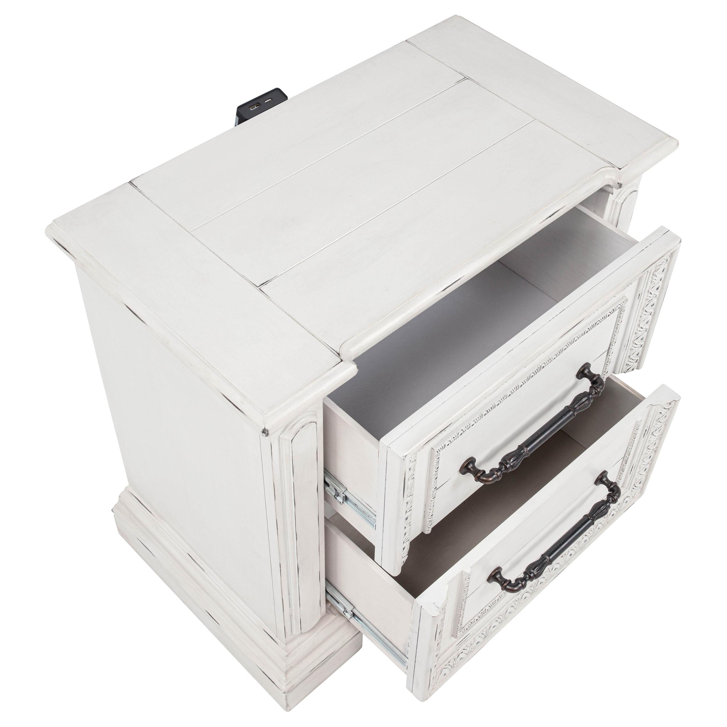 McKinney Vintage White 4-Piece California King Bedroom Set from Coaster - Luna Furniture