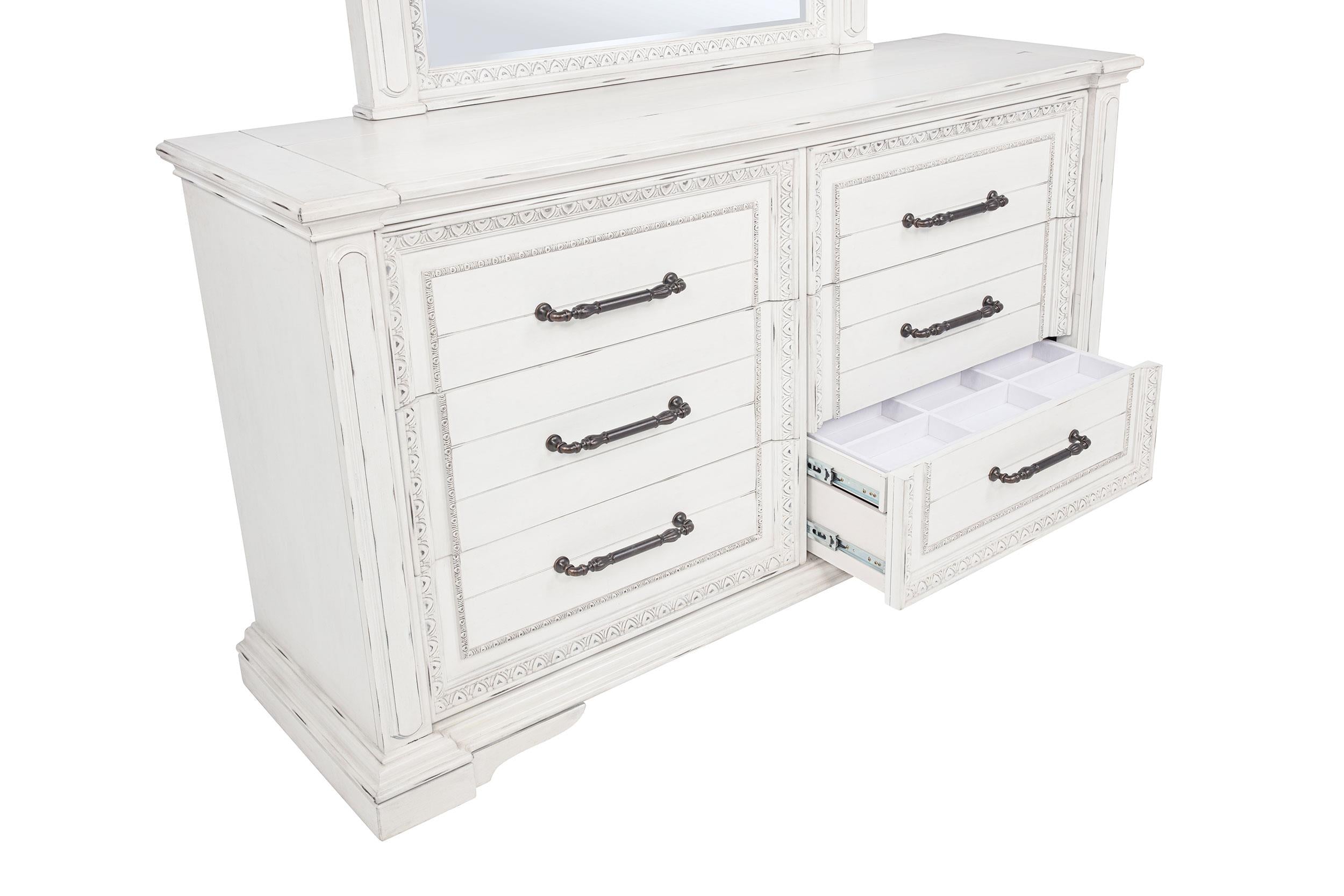 McKinney Vintage White 4-Piece California King Bedroom Set from Coaster - Luna Furniture