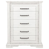 McKinney Vintage White 5-Drawer Bedroom Chest from Coaster - Luna Furniture