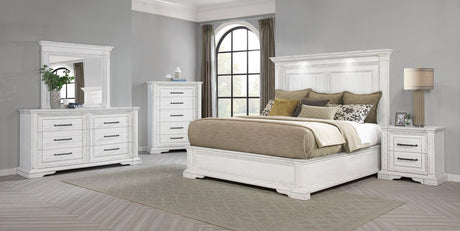 McKinney Vintage White 5-Piece California King Bedroom Set from Coaster - Luna Furniture