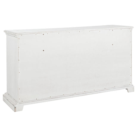McKinney Vintage White 6-Drawer Bedroom Dresser Cabinet from Coaster - Luna Furniture