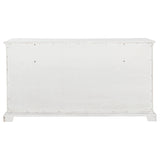 McKinney Vintage White 6-Drawer Bedroom Dresser Cabinet from Coaster - Luna Furniture