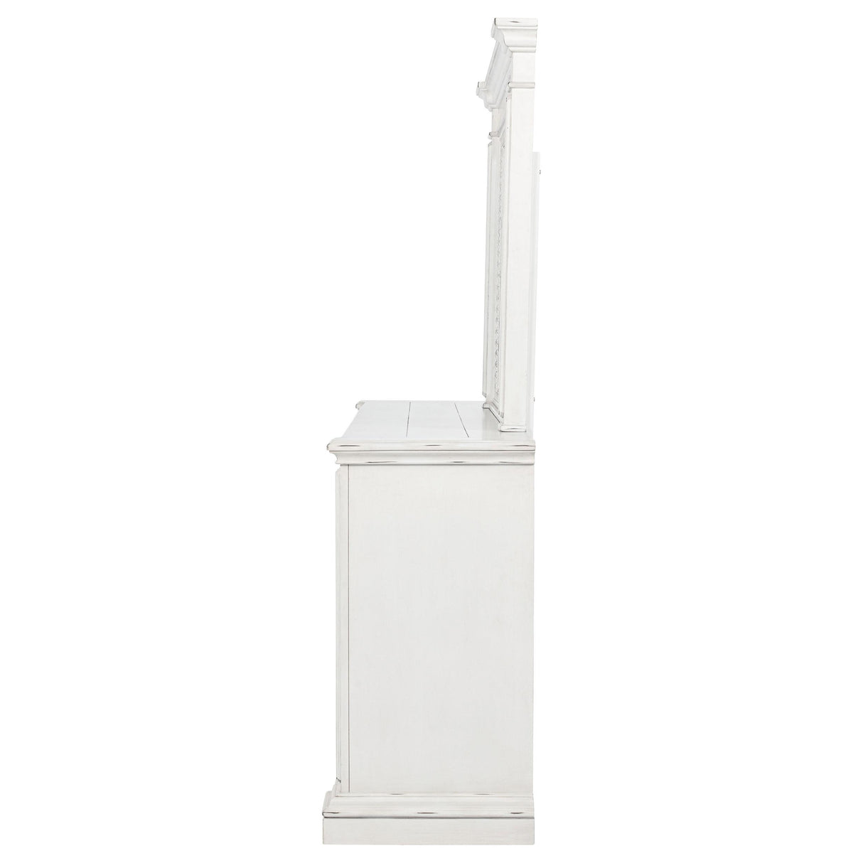 McKinney Vintage White 6-Drawer Bedroom Dresser with Mirror from Coaster - Luna Furniture