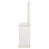 McKinney Vintage White 6-Drawer Bedroom Dresser with Mirror from Coaster - Luna Furniture