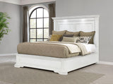 McKinney Vintage White California King LED Light Panel Bed from Coaster - Luna Furniture