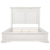 McKinney Vintage White Queen LED Light Panel Bed from Coaster - Luna Furniture