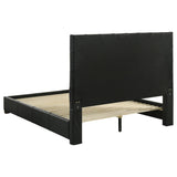 Medley Black Genuine Leather Eastern King Platform Bed from Coaster - Luna Furniture