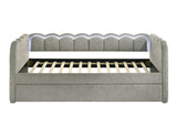 Melody Light Gray Daybed from Crown Mark - Luna Furniture